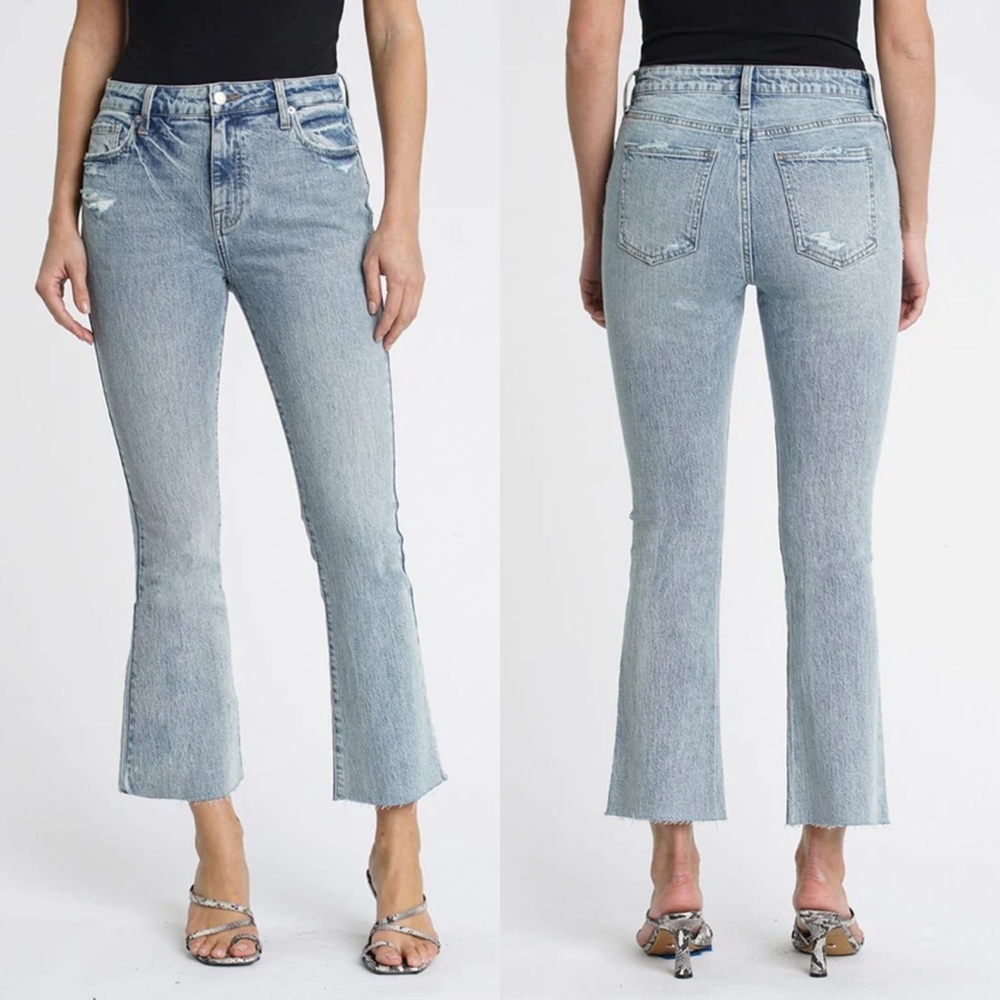 PISTOLA Lennon High Rise Cropped Flare Denim Jeans